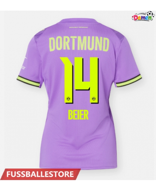 Günstige Borussia Dortmund Maximilian Beier #14 3rd trikot Damen 2026-27 Kurzarm